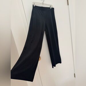 Elegant velvet wide leg pants, top shop size M